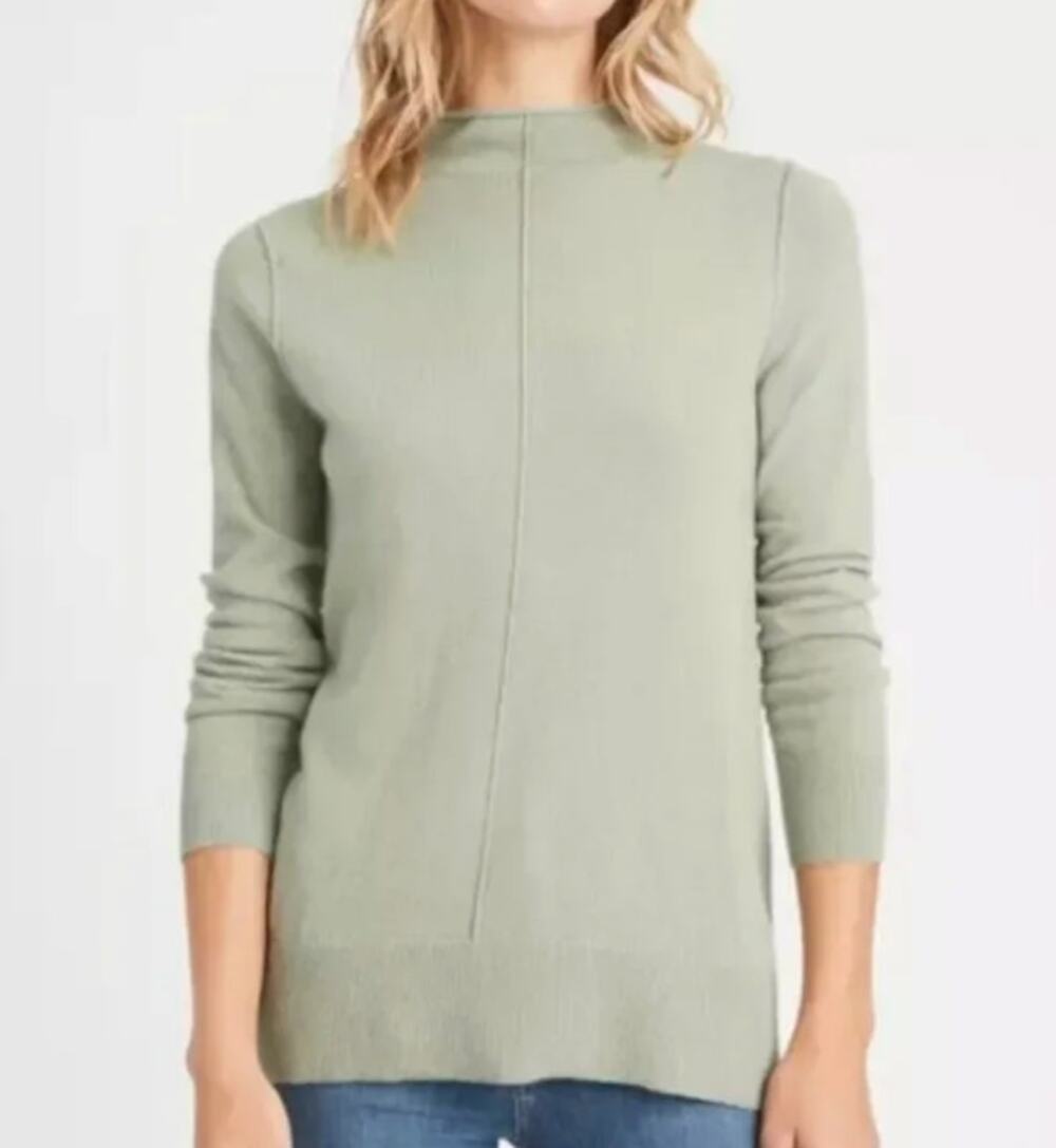 Banana Republic Italian Wool Cashmere Blend Light Green Medium